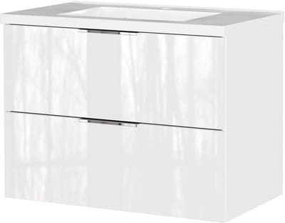 Wastafelkast Laurel Wit - Breedte 81 cm - Hoogte 61 cm - Diepte 46 cm