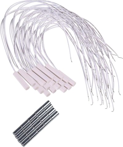 Magnetische Deursensor - Raamcontact Detector - Beveiligingssysteem - Bedraad Houten Deurcontact - 20 stuks - Wit