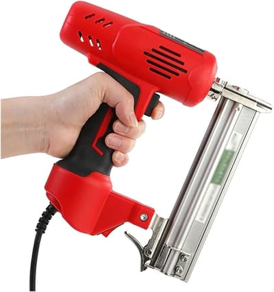 Elektrische Nietmachine - Houtbewerkingstool - Meubels Maken - Krachtige Motor - 30mm Spijkers - Rood