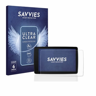 Savvies - Screenprotector voor BMW Motorrad Navigator VI - Folie Beschermfolie transparant 6 Stuks