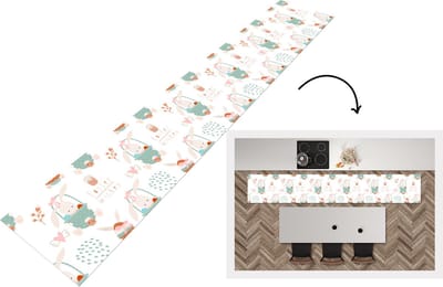 Keukenloper - Loper keuken - Pasen - Patroon - Paasmand - 300x50 cm - Keukenloper vinyl