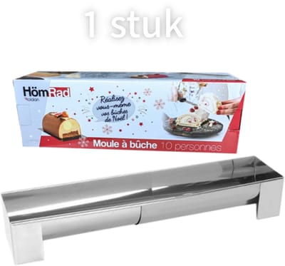 1 stuk verstelbare bakvorm - roestvrij staal - halfrond en rechthoekig - voor moussecake en brood
