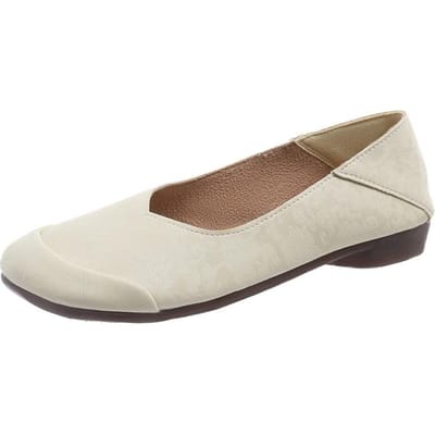 Chaussures Concises Féminines Basiques Ballerines Décontractées Quotidiennes pour Femmes Peu Profondes à Enfiler Semelle Souple Chaussures d'Extérieur pour Femmes 39 couleur champagne