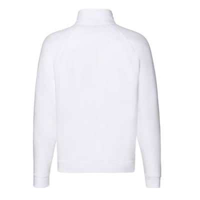 Fruit of the Loom Heren Premium Sweatshirt met Ritssluiting (Wit)