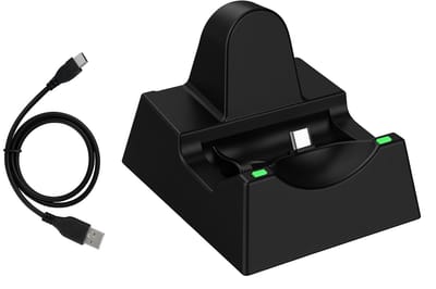 Oplaadstation - Geschikt voor Nintendo Switch en PS5 - Charging Dock USB-C - Zwart