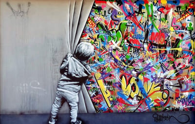 Urban Art Collection-Concrete Statement- Kristal Helder Galerie kwaliteit Plexiglas 5mm.- Blind Aluminium Ophang-frame- Fotokunst- luxe wanddecoratie- Akoestisch en UV Werend- inclusief verzending