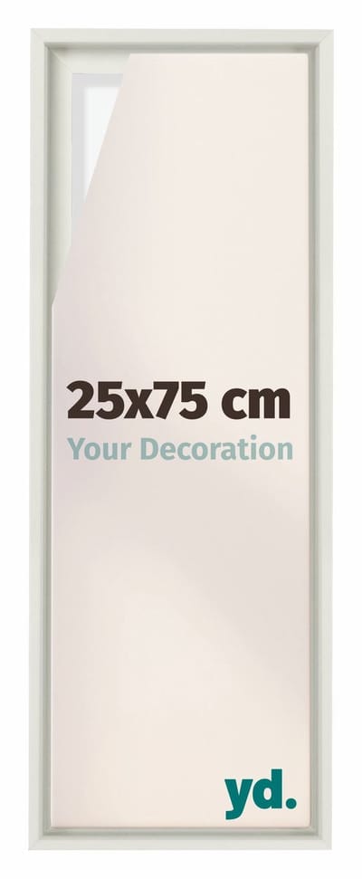 Your Decoration - Baklijst 25x75 cm - Wit Mat - Baklijst voor Canvas - MDF - Lyon