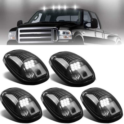 5x Smoke LED Cabine Marker Verlichting Wit Daklampen voor Pick-up Trucks