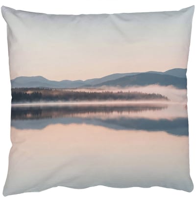 Sierkussens - Kussentjes Woonkamer - 50x50 cm - Water - Bomen - Mistlaag