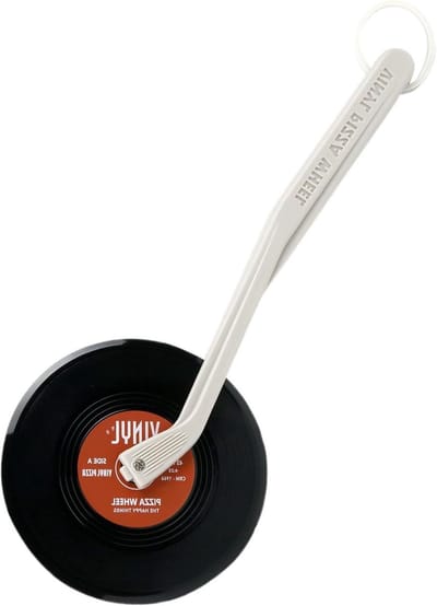 Vintage Vinyl Record Pizza Snijder - Unieke Keuken Gadget voor Mannen - Originele Cadeaus voor Pizzaliefhebbers - Handige Keukenaccessoires