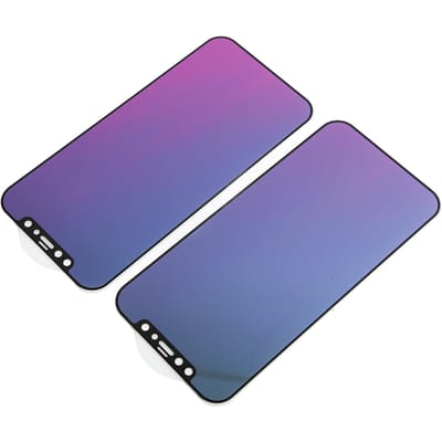 2 STuks Telefoon Schermprotector voor IPhone 12 6,1 inch Anti-spionage Anti Blauw Licht Scherm Gehard Glas