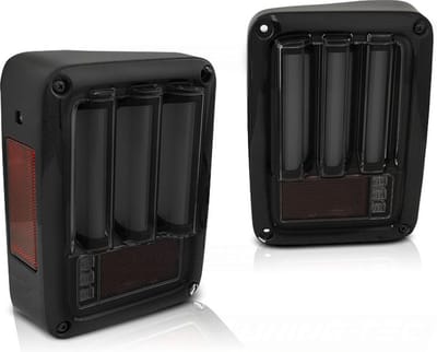 Achterlichten - CHRYSLER JEEP WRANGLER JK - 07-18 - SMOKE ZWART