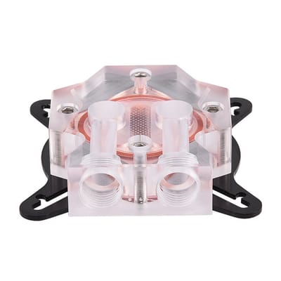 Shopcentral - GPU Waterkoeling Blok - 25 Waterkanalen - Verbeter jouw Gaming - 40mm Koperbasis - Antioxidatie Waterblok - Geschikt voor Desktop - Rood/...