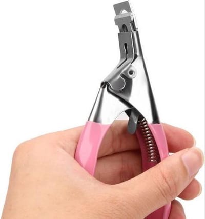 CHPN - Tipknipper - Knipper voor kunstnagels - Tip afknippen - Nagelknipper - Roze - RVS - Nagelknipper voor Kunst- en Nepnagels - Kunstnagels - Nepnagels - Nagelstudio - Manicure