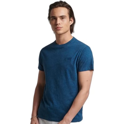 Superdry - Classic T-Shirt Donkerblauw Blauw - Heren - Maat S - Modern-fit