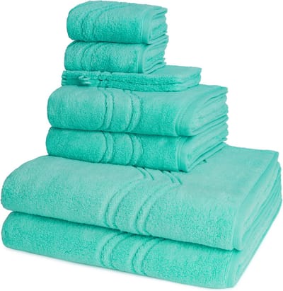 Ross Dames en Heren 2 X Washand 2 X gasten- 2 X douche- 2 X handdoek in een set Cashmere feeling