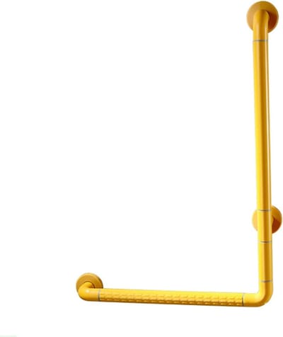 Veiligheidsleuning Badkamer - Handgreep Douche - Valpreventie Thuis - Antislip Grip Midden - 40 cm - Wit