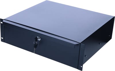 DSIT 19 inch afsluitbare lade van metaal - 3U - geschikt voor serverkast - patchkast en flightcase