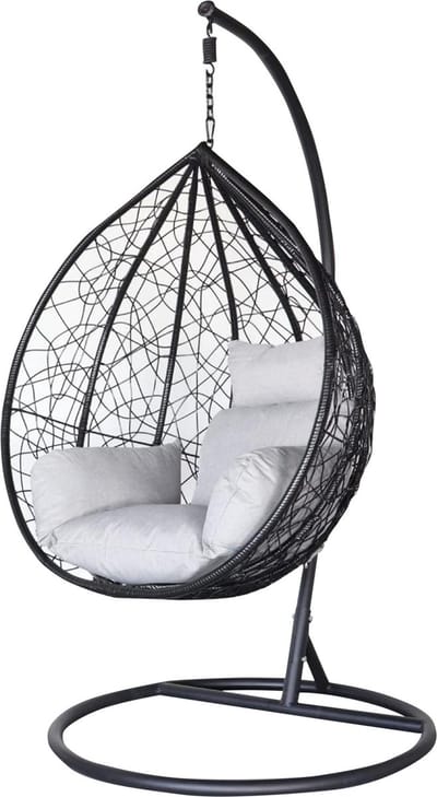 VELTRR® Egg Hangstoel - Hangstoel met Standaard - Chair voor Binnen en Buiten