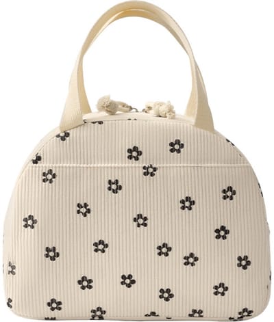 Lunchtas met Pruimenbloesem Print - Geïsoleerde Lunchtas 25x14x19cm - Grote Thermotas voor School en Werk - Draagbare Bento Box Tas met Handvat - Duurzame Lunchkoeltas voor Dames en Studenten