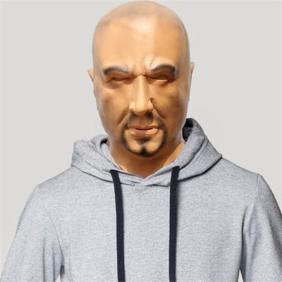 Kale Man Latex Masker One size fits all adults beige