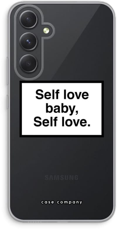 Case Company® - Hoesje geschikt voor Samsung Galaxy A54 hoesje - Self love - Soft Cover Telefoonhoesje - Bescherming aan alle Kanten en Schermrand