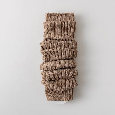 Bandeaux de Jambe Automne/Hiver Chaussettes Hautes Cuisses Au-dessus du Genou Chaussettes Sans Pieds Manches Longues Tricotées pour Bottes Chaussettes Top pour Femmes one size gray