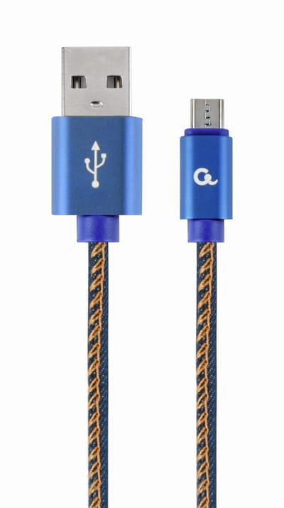 USB-kabel USB 2.0 USB A Micro-USB B Blauw