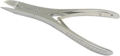 Nageltang dubbele overbrenging gebogen Medipharchem - RVS - Voor het knippen van dikkere (kalk)nagels - Gebogen bek