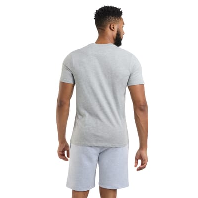 Umbro Heren Stacked Logo T-Shirt (Grijze Mergel)