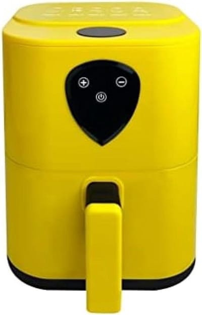 Luchtfriteuse - Heteluchtoven - Gezond Koken - Olievrij Frituren - 5 Liter - Geel