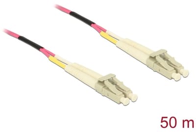 Delock Cable Optical Fibre LC Duplex Multi-mode OM4 50 m
