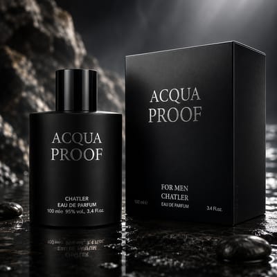 Chatler - Acqua Proof Eau De Parfum 100ml. Mannelijke geur met frisse, citrusachtige en aromatische accords, gecombineerd met houtachtige noten die een frisse, elegante en veelzijdige geur voor