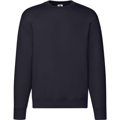 Fruit of the Loom Heren Premium Ingelegd Sweatshirt (Deep Navy)