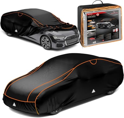 Hagelbescherming Dekzeil - Autogaragehoes Hagel - Auto Beschermen - Waterafstotend Ademend - Maat 4 - Zwart
