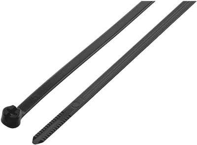 Wurth - Kabelbinder KBL MZUV PA metalen lip goedk. zwart - KBL MZUV kabelbinder van polyamide met metalen tong UV-bestendig, zwart Lengte 361 mm