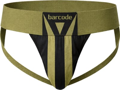 Barcode Berlin Jockstrap Zuri Darkarmy/Black - MAAT S - Heren Ondergoed - Jockstrap voor Man - Mannen Jock