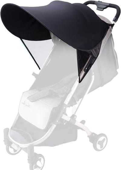 Parasol voor Kinderwagen, Universele UV Bescherming, Zonnebescherming voor Kinderwagens, Geschikt voor Diverse Modellen