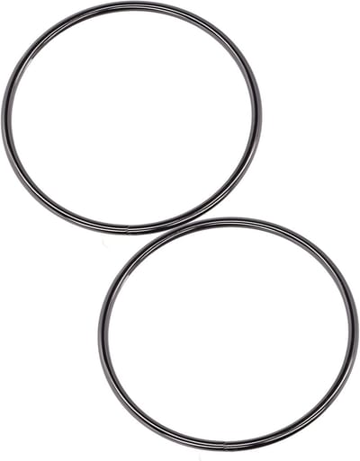 Stijlvolle Ronde Metalen Handgrepen voor Handtassen - 2 Stuks voor Doe-het-zelf Ambachtelijke Projecten, Hoge Duurzaamheid en Comfortabel Gebruik