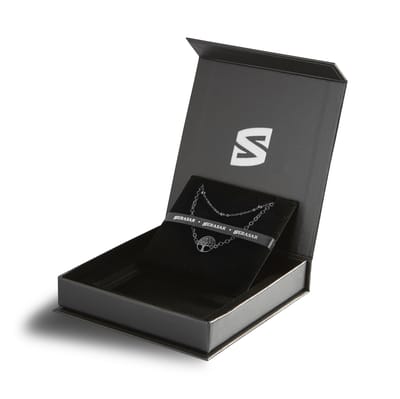 [SERASAR] Dames Zwart 925 Sterling Zilver 18k Goud Enkelbandje met Doosje, Cadeau voor Meisjes, Bruiloft, Jubileum