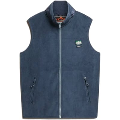 Superdry Active Fleece Bodywarmer Blauw Grootte: M