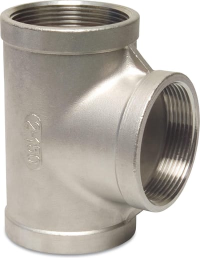 Profec Nr. 130 T-stuk 90° RVS 316 1/4" binnendraad