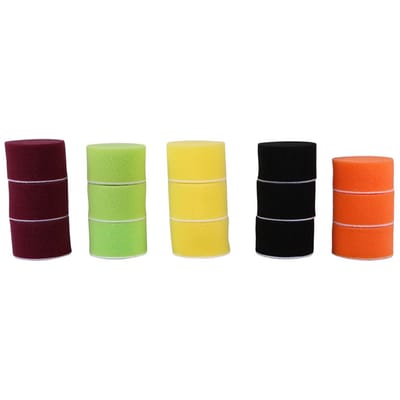 Lot de 16 tampons de polissage plats en éponge 2  pour ponceuse pneumatique, polisseuse de voiture, filetage M6X1 black