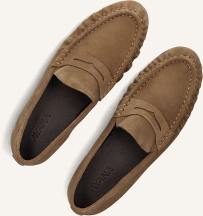 AYANA Lfg016 Loafers Dames - Instappers - Camel - Maat 39