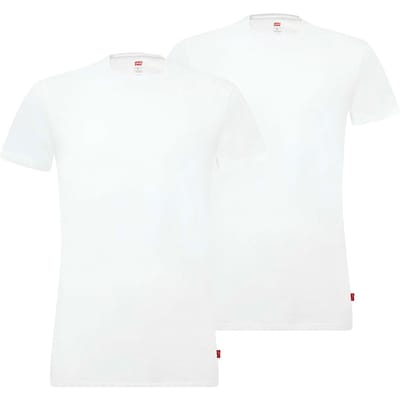 Levi's T-shirt Ronde Hals Wit 2Pack - Maat XL - Heren - Basic T-shirt
