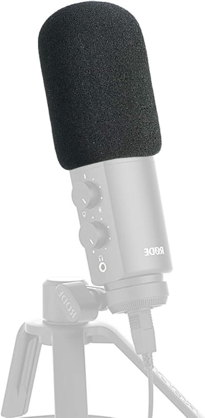 Microfoon Windscherm - Schuim Cover, Popfilter voor Condensatormicrofoon, Geschikt voor NT-USB en Andere Microfoons