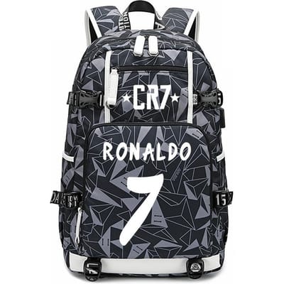 Voetbalster C Ronaldo, Ronaldo Omringende Studenten Schooltas Camouflage Rugzak Vrijetijdsreizen Bergklimmen Tas one size