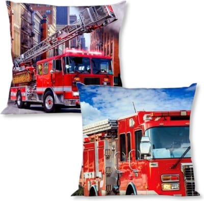 Decoware® Sierkussen - Brandweerauto - 40x40 cm