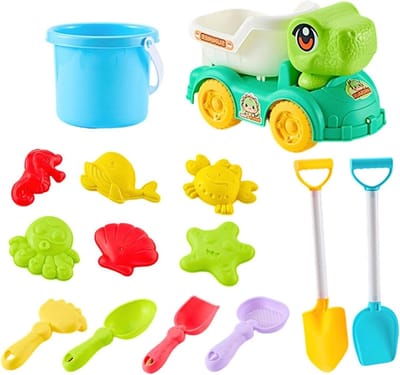 Kinderspeelgoed Bak - Zandbak Speelset - Buiten Spelen - Verbeelding Bevorderend - 29 x 17 x 19 cm - Kleurrijk