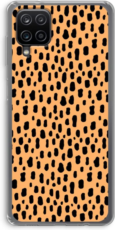 Case Company® - Hoesje geschikt voor Samsung Galaxy A12 hoesje - Panter - Soft Cover Telefoonhoesje - Bescherming aan alle Kanten en Schermrand
